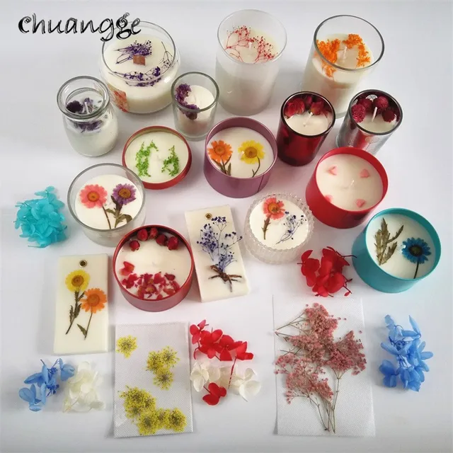 Tea Candle Decorative Flower Petal DIY Soy Wax Pure Natural Landscaping