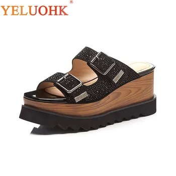 

Platform Slippers Women Top Quality Summer Slippers High Heel Women Slippers 8 CM