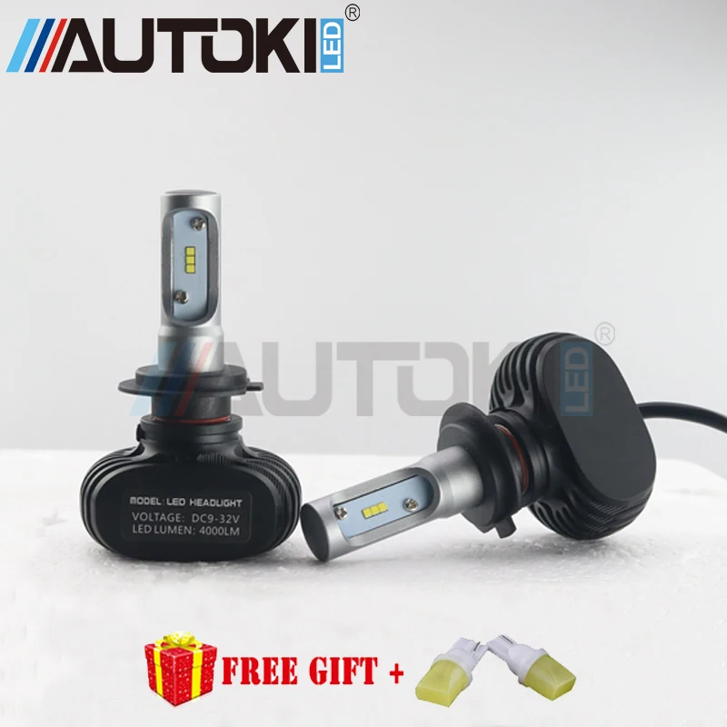 Автомобильные светодиодные лампы Autoki S1 50 Вт 9005 лм H4 H13 H7 H11 9006 |car headlight|9006 ledheadlight bulb |
