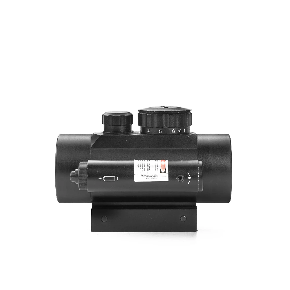 Najtaniej Tactical 1X40 czerwona kropka Reflex Sight polowanie zakres z celownik z czerwonym laserem Combo luneta Fit 11 20MM szyna jaskółczy ogon Airsoft czerwona kropka