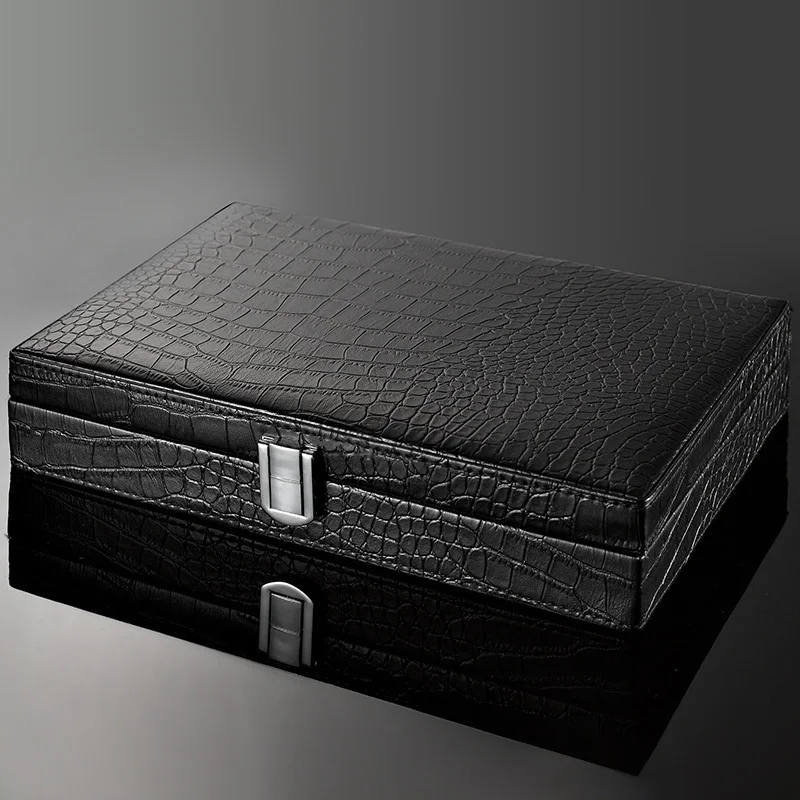 

Cigar Humidors Cuban Cigarettes Special Large Portable Crocodile Road Leather Pine Box Storage Tool Accessories