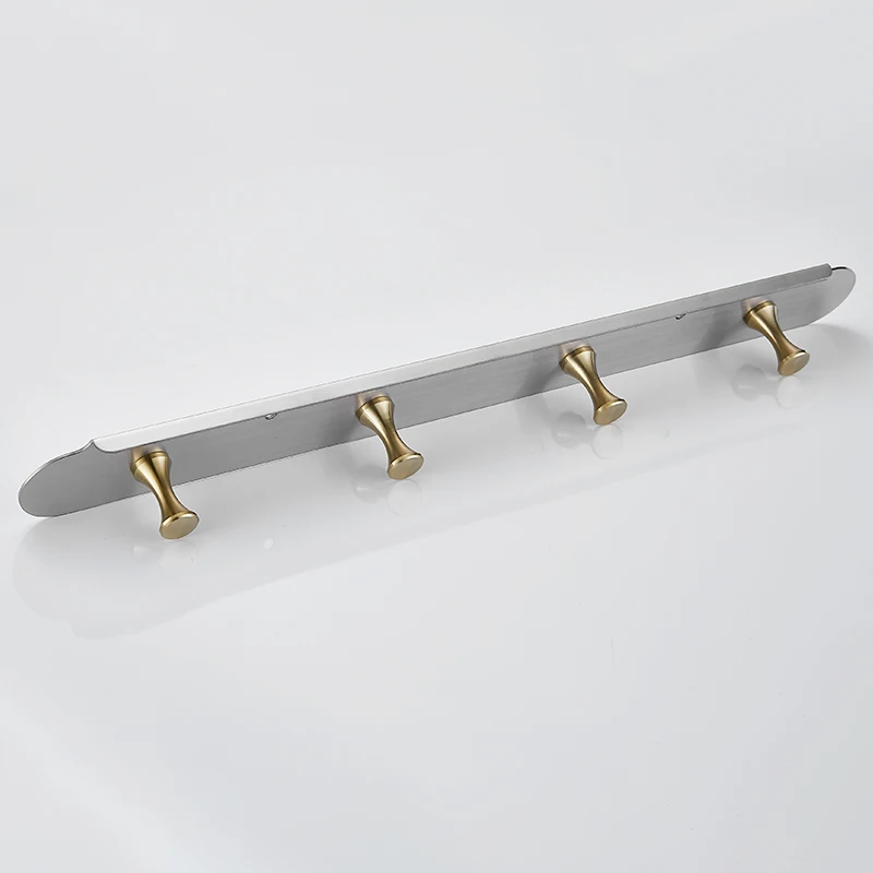 Robe Hooks Stainless Steel Bathroom Hook for Towels Key Bag Decorative Clothes Coat Hooks Rack Black Wall Mounted Storage Hanger