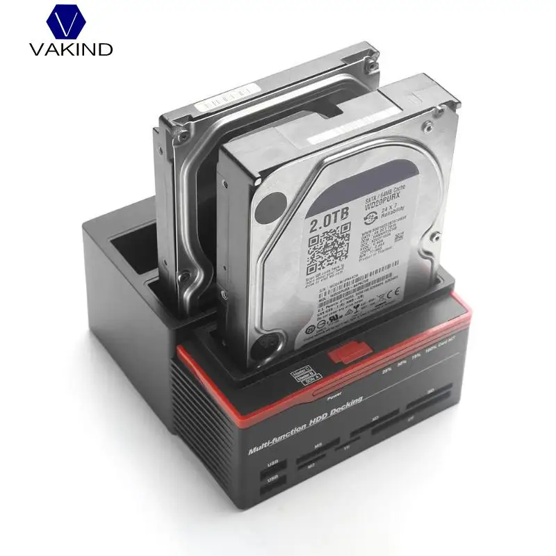 

NEW 2.5/3.5inch USB 3.0 to 2 SATA Ports 1 IDE Port External HDD Hard Drive Docking Station Card Reader USB3.0 Hub