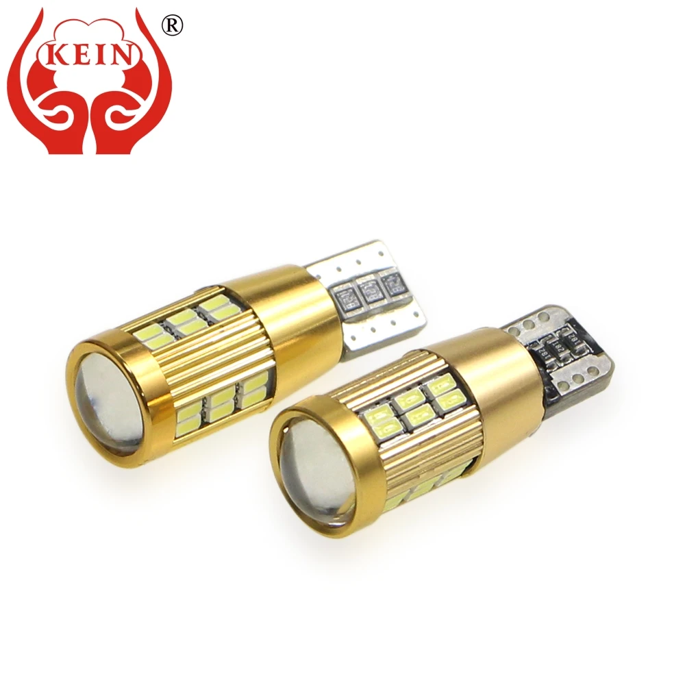 

KEIN 2PCS w5w T10 led bulbs 194 168 car styling 30smd 3014 Nonpolarity led auto licenise plate interior reading lights lamp 12V