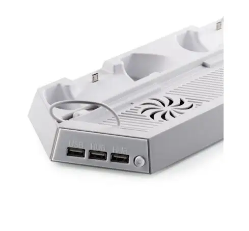 PS4 вертикальная подставка охлаждающий вентилятор кулер контроллер Зарядная Станция Двойной зарядное устройство База usb-хаб для playstation 4 PS 4 консоль V1