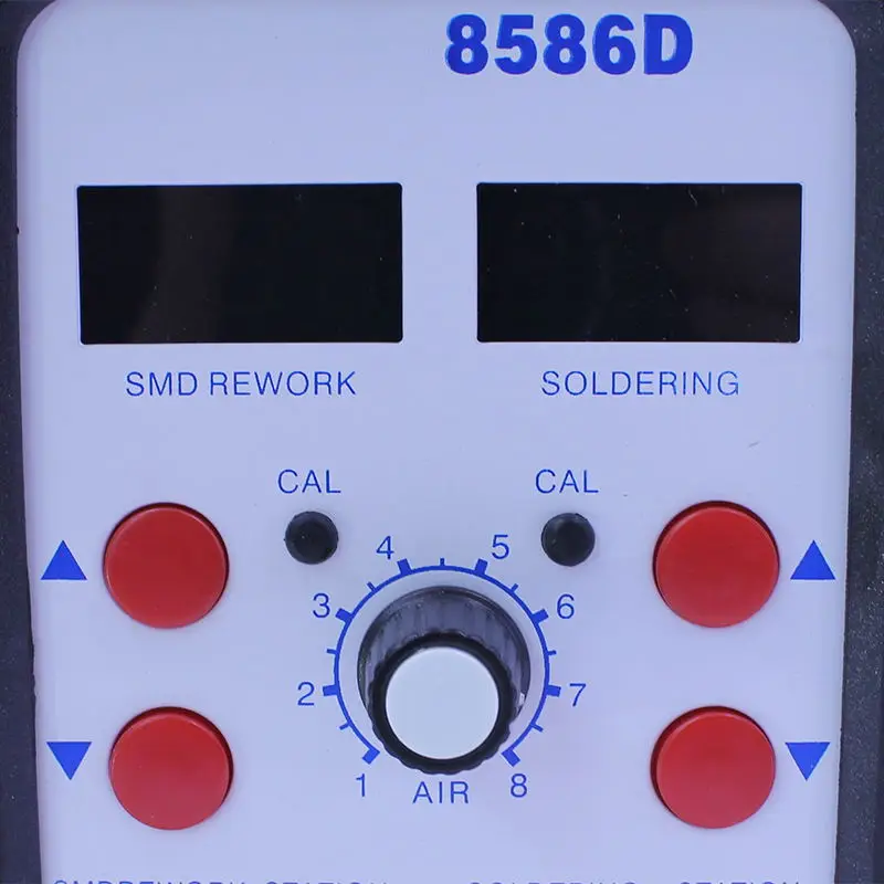 8586D Сварка паяльная станция Обслуживание Инструмент Электрический паяльник набор горячий воздушный пистолет ЖК-ремонтный инструмент