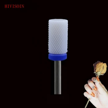 

White Ceramic Nail Drill Bit - Small Barrel Bit - M (0092.060)