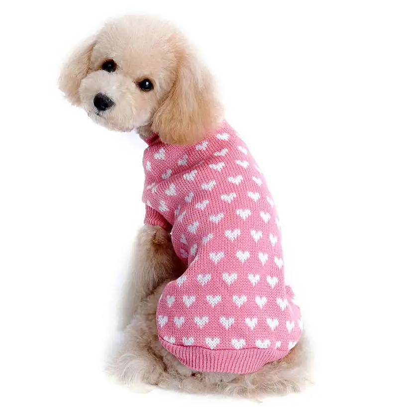 

Candy Color Sweater for Small Dog Cloth Winter Spring Pet Dog Puppy Warm Clothes Knit Winter Apparel Costumes -15