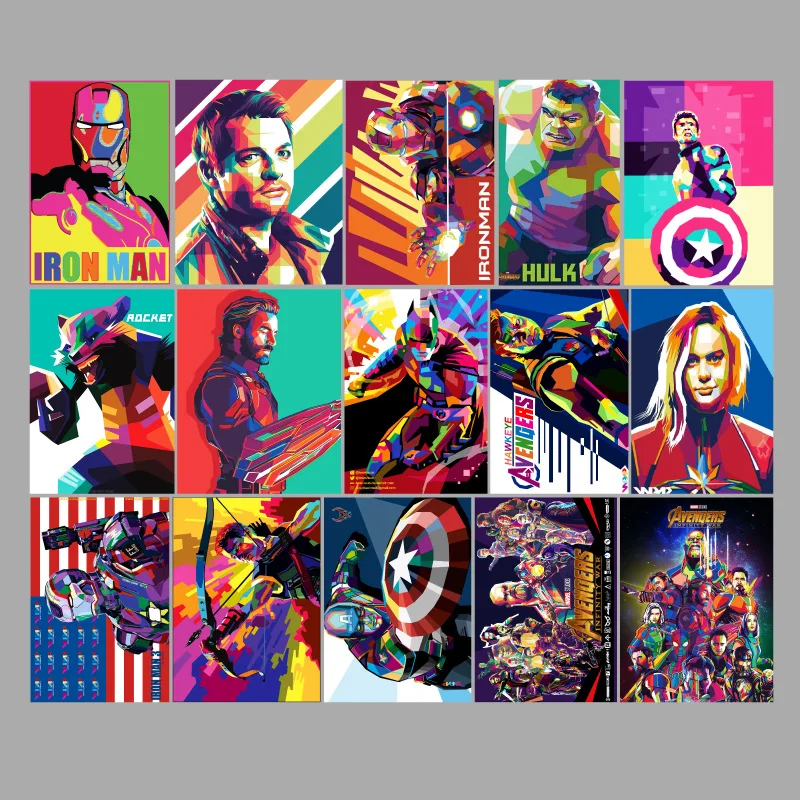 51 шт Marvel мультфильм стикер скейтборд холодильник мото каракули бумажная тележка
