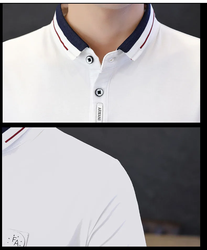 Мужская рубашка поло с короткими рукавами, новинка года, летнее тонкое Мужское поло с отворотом, рубашка для мальчиков-подростков,, корейский стиль, P09