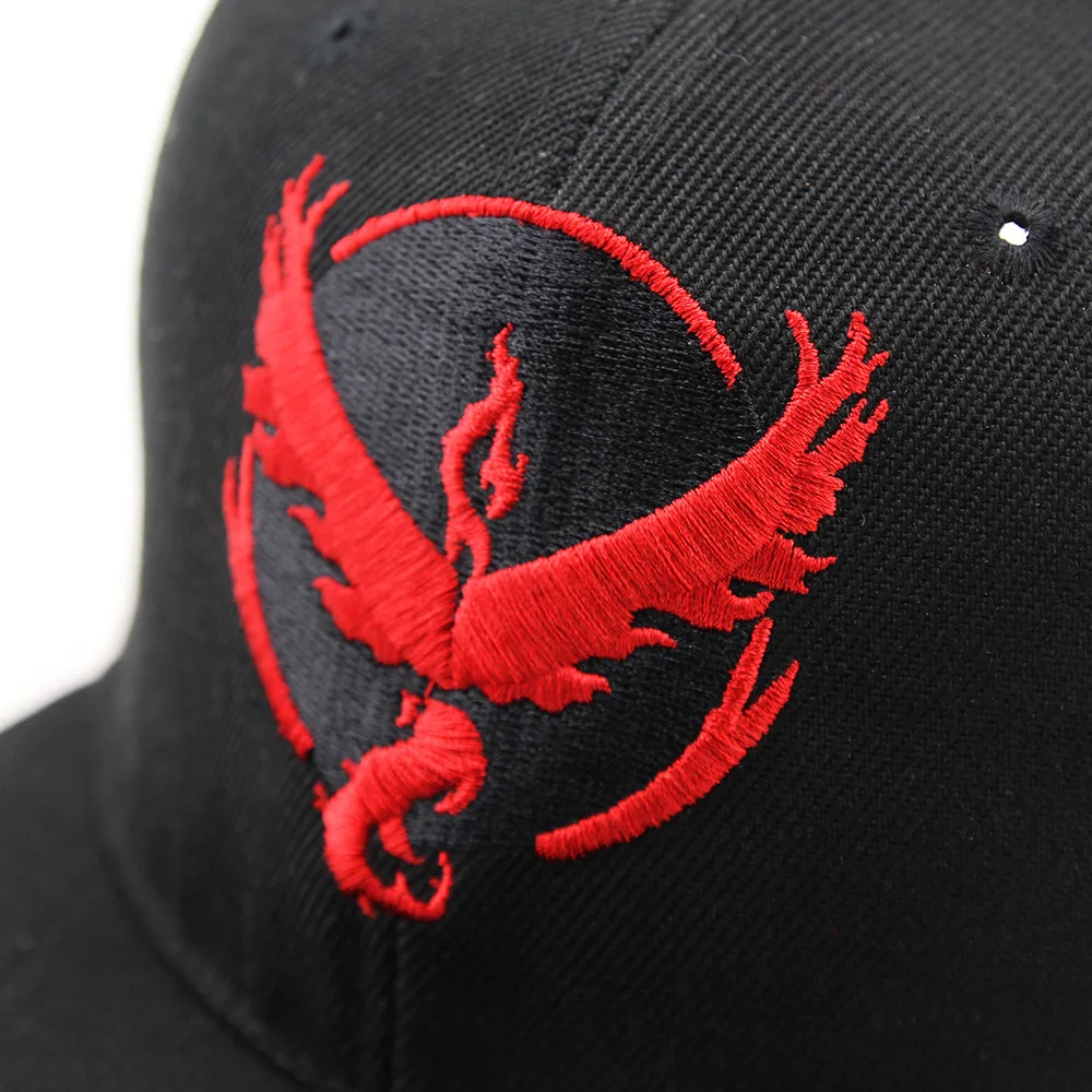 Косплей мобильная игра Pokemon Go Team Valor Team Mystic Team Instinct snapback Бейсболка Шляпа