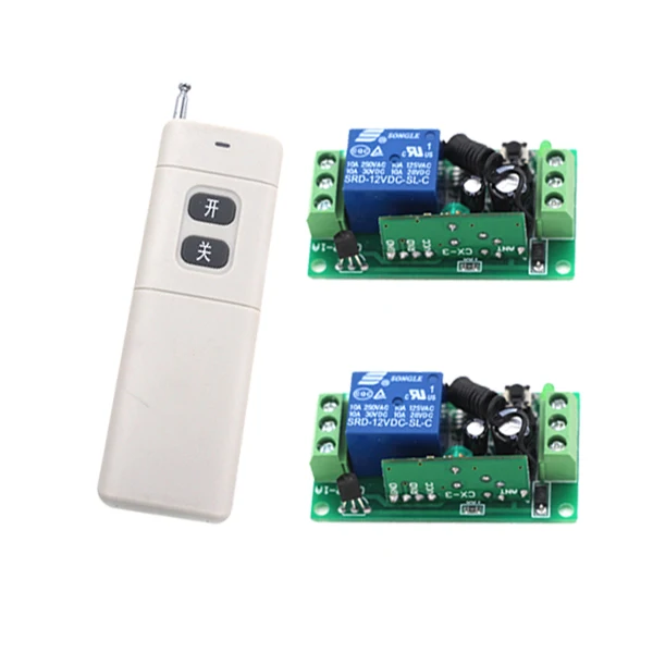 

DC 9V 24V 12V 10A Wireless remote controller RF remote switch 315Mhz/433.92Mhz Light Lamp LED Switch receiver & transmitter