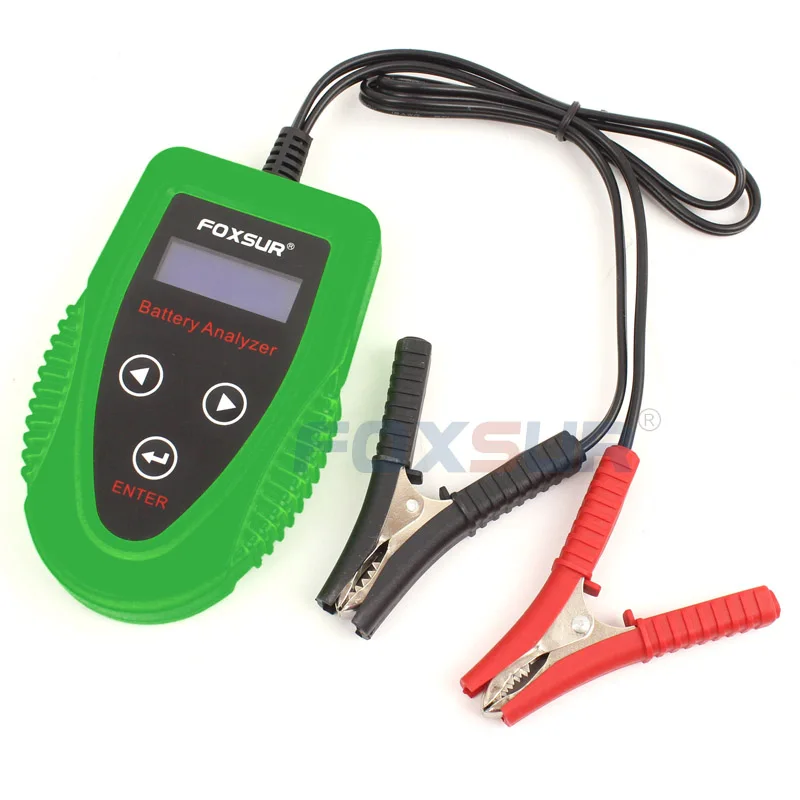 

FOXSUR 12V Car battery tester Auto Battery Analyze Car Charge Diagnostic Tool Gel AGM WET CA SLA Battery CCA IR SOH Scanner