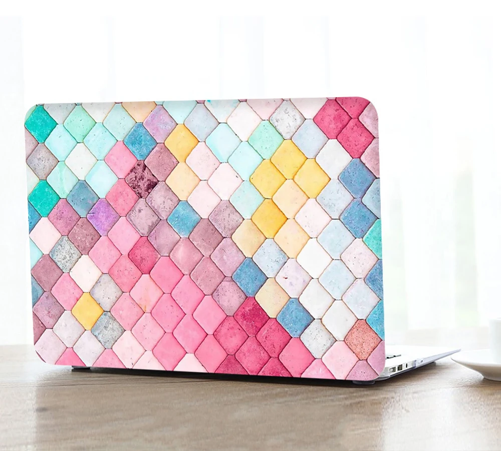 

Squame Hard Shell Case Cover & US Keyboard Skin Cover For Apple Macbook Air Pro 11 13 15.4 inch Retina 12