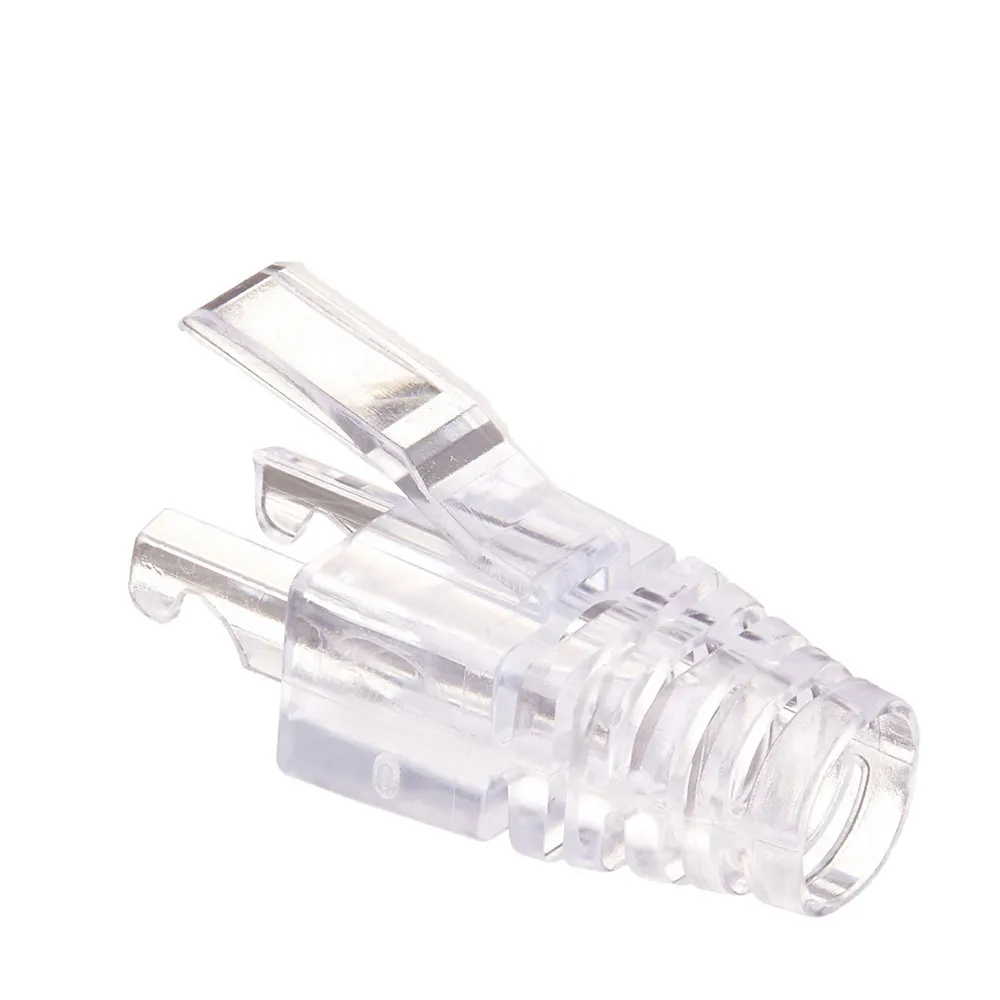 

RJ45 Connector Cover For Ethernet Network Cable Cat5e Cat6 Claw Boot RJ45 Colorful Transparent Cat5e Patch Cable RJ45 Cap