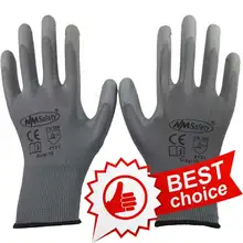 NMSAFETY новые рабочие перчатки из ПУ износостойкие защитные перчатки для рабочих перчаток luvas trabalho