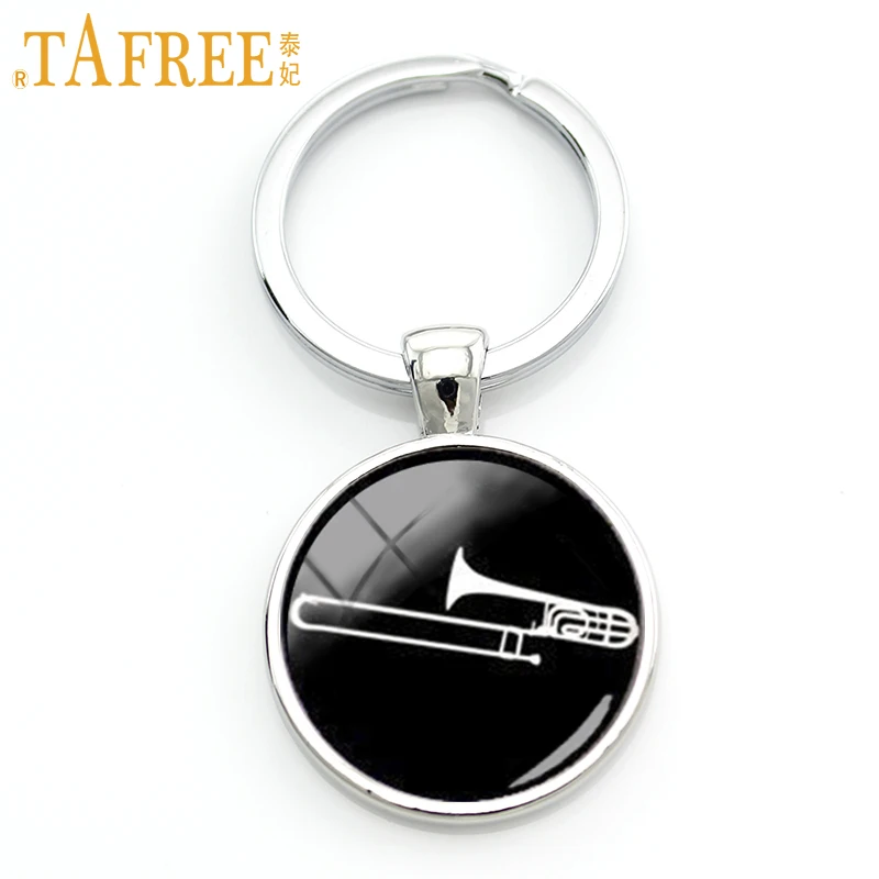 TAFREE 2017 музыкальный инструмент брелок в виде тромбона dj миксер ювелирные изделия