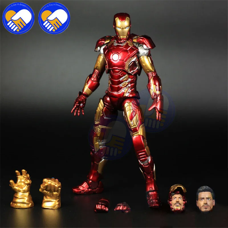 В наличии! Marvels выбрать Железный человек MK43 Mark XLIII Броня ПВХ фигурка Коллекционная