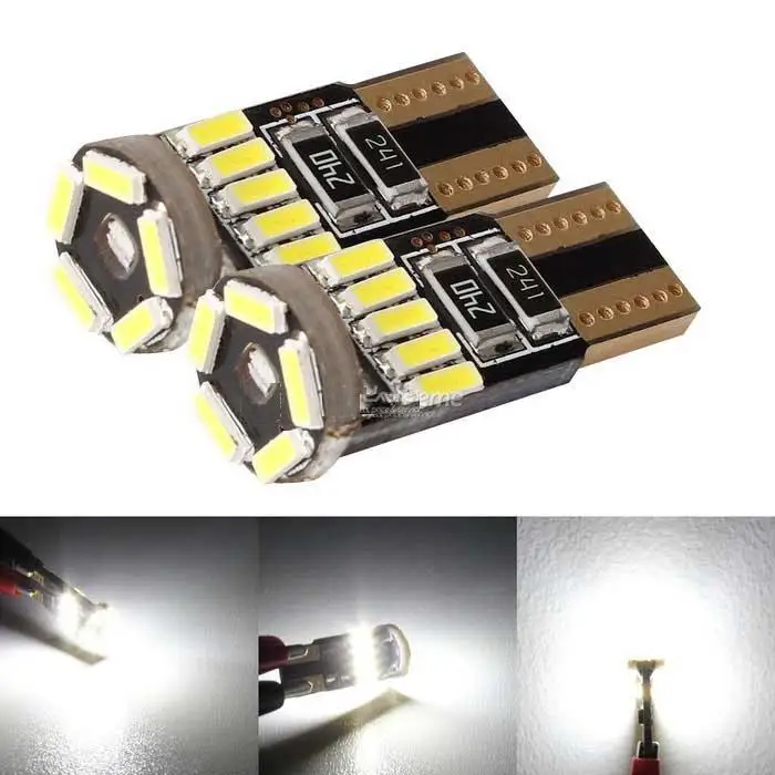

T10 LED 4014 12V 4W W5W 194 15-MSD Car Clearance Light Neutral White 240lm (12V / 2PCS)