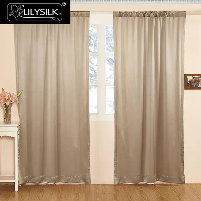 LILYSILK Zijde Gordijnen Gordijn Panelen 19 Momme Klassieke Windows ... LILYSILK Zijde Gordijnen Gordijn Panelen 19 Momme Klassieke Windows ...