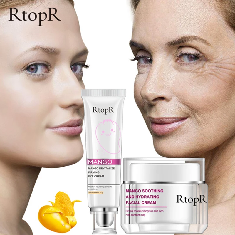 

Mango Eye Cream+Face Cream Drying Dark Circles Face Care Set Skin Care Anti-Wrinkle Firm Skin Whitening Moisturizing Improve