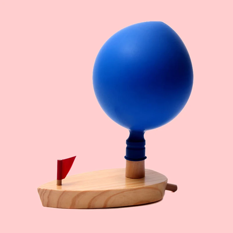 Надувной шар, игрушечная лодка, Деревянные Игрушки для ванны, подарок, Детские Игрушки для ванны, детская лодка