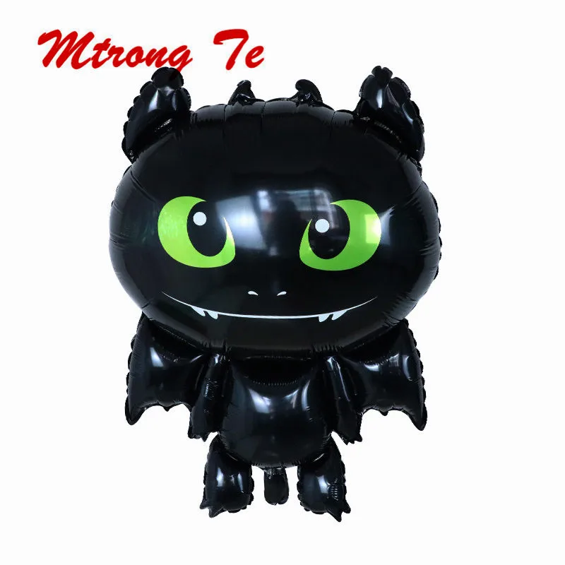 

How to Train Your Toothless Balloon Black Cartoon Dragon Ball Ceremony Birthday Party Baby Boy Theme Hero Decorative Toys