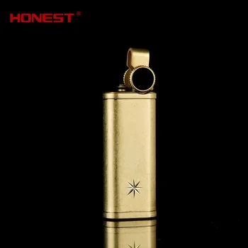 

Navpeak 2pcs/lots pure copper grinding wheel inflatable lighter creative ignition personality classic nostalgic high grade cigar