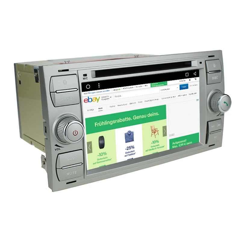 Sale HIFIF 2 din Android 7.1.2 Car DVD GPS for Ford Focus S-max Transit Fiesta Galaxy Fusion Connect Headunit with 3G/WIFI Radio OUT 3