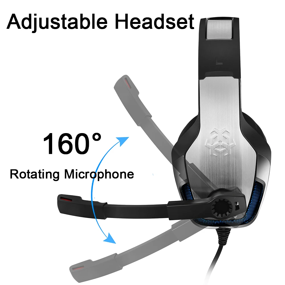 Hunterspider V4 PS4 игровая гарнитура Проводные накладные стерео наушники с микрофоном