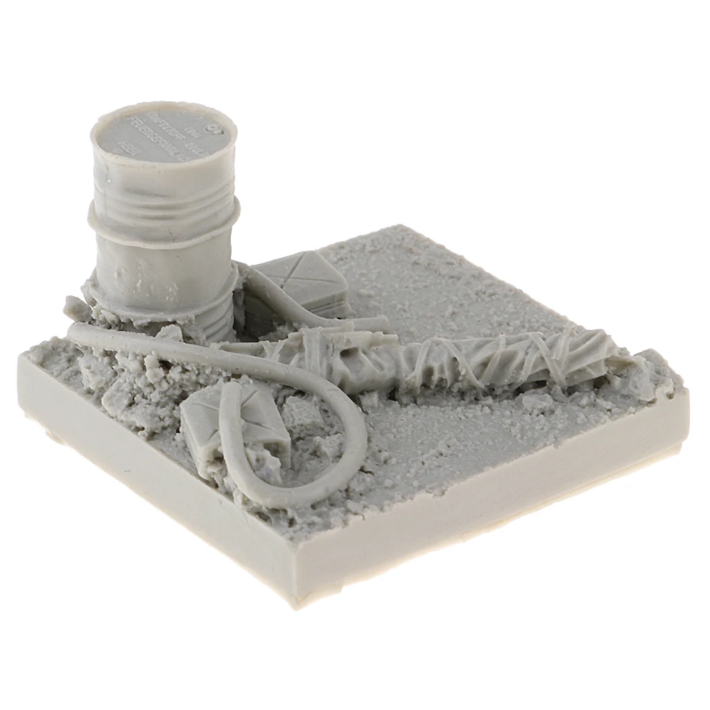 1/35 Resin Model Kit Unpainted Oil Tank for War Game WWII Scenery Building
