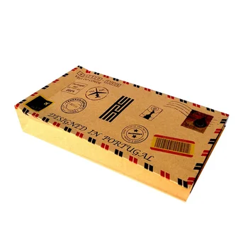 

500pcs Kraft paper envelope style gift bag panty-hose leggings package bag 22.6*12 cm wen6521