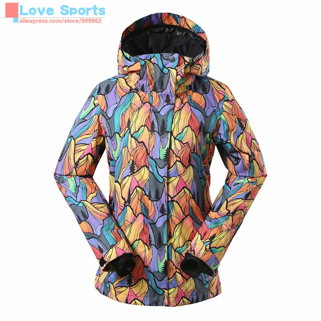 Best price at $139 Cheap High Quality -30 Degrees Women Skiing Jacket Fashion Snowboarding Outdoor Jacket Thermal Thicken Waterproof Outdoor Ski Jacket