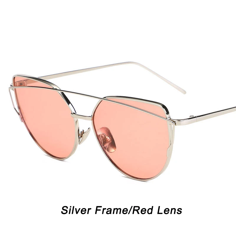 Psacss, кошачий глаз, солнцезащитные очки для женщин,, фирменный дизайн, солнцезащитные очки, Ретро стиль, металлические, отражающие, солнцезащитные очки для женщин, Oculos De Sol Gafas UV - Цвет линз: ATWHs1904-16