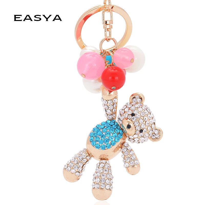 EASYA 2017 модный брелок в виде мишки тедди унисекс из цинкового сплава Porte Clef модные