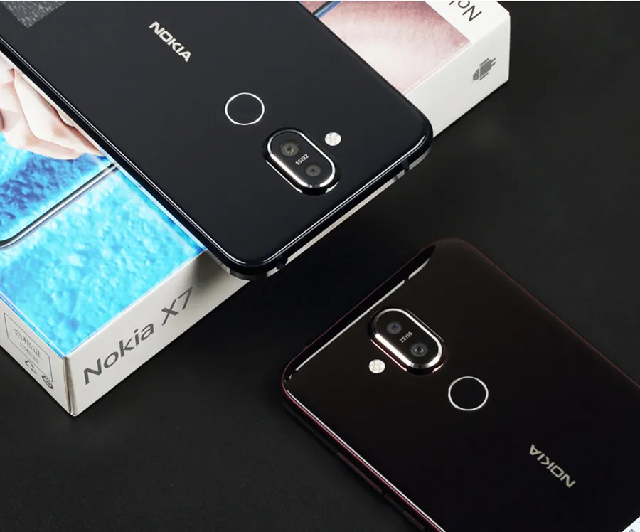 Nokia X7, 6 ГБ ОЗУ, 64 Гб ПЗУ, две sim-карты, разблокированный Android мобильный телефон, LTE 6,18 '', 3 камеры, четыре ядра, 3500 мАч, отпечаток пальца, Snapdragon 710