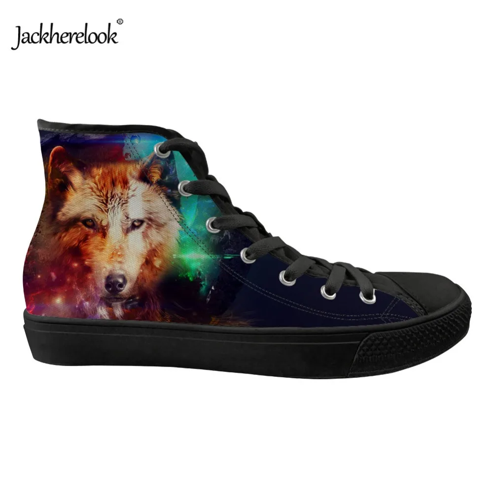 

Jackherelook Women High Top Vulcanized Shoes Fashion 3D Animal Hugsky Terrier Dog Print Sneakers Female Canvas Shoes Breathable