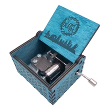 The Lord of The Rings Music Box 18 Note Hand Crank Musical Box Carved Wooden Musical Gifts for Christmas,Play Lord of The Rings lord of temptation
