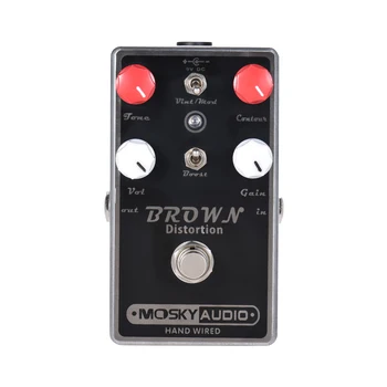 

MOSKY BROWN High-quality Distortion Guitar Effect Pedal Full Metal Shell True Bypass