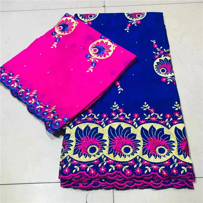 

2019 Swiss voile lace in Switzerland high quality 5+2 Swiss lace fabric newest Dubai beads lace African French fabric WD041321