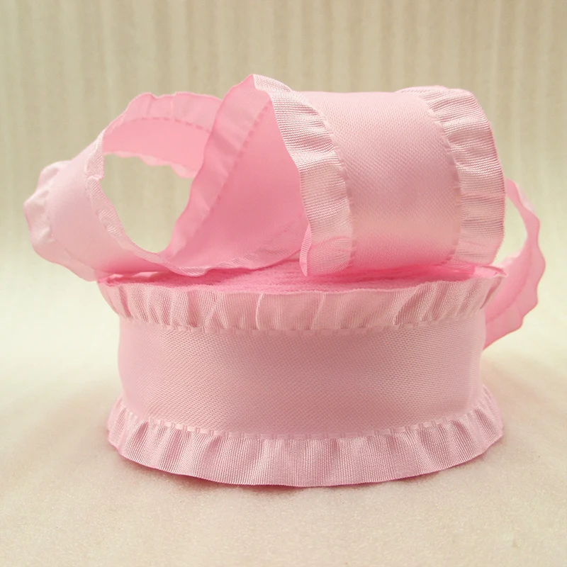 

20Y42576 1.5"(38mm) folded leaf ribbon high quality printed polyester ribbon 20 yards, DIY handmade material, wedding gift wrap