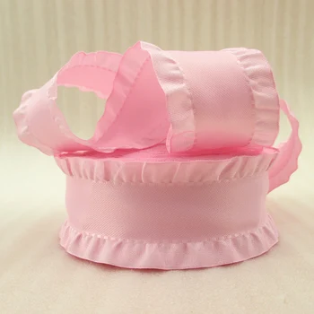

20Y42576 1.5"(38mm) folded leaf ribbon high quality printed polyester ribbon 20 yards, DIY handmade material, wedding gift wrap