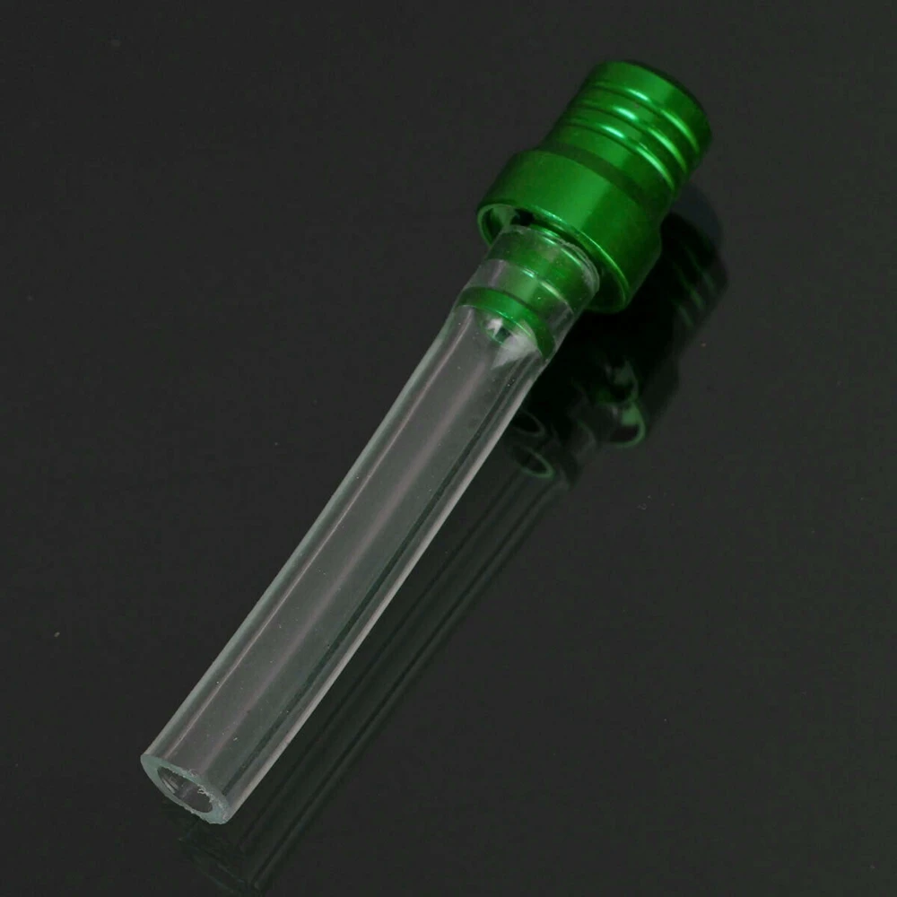 1 шт. 2 способ питбайк топливный бак бензиновый колпачок клапан алюминиевый вентиляционный шланг 6 цветов для мото топливной системы - Color: Green
