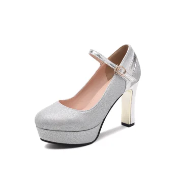 

In the spring of 2019 the new ultra-high mouth with thick with shallow cingulate wedding shoe female 33-43