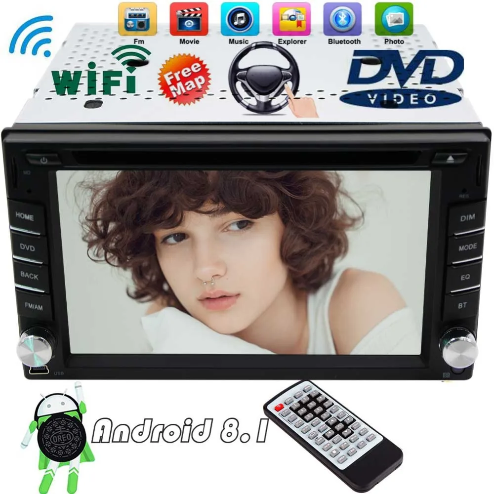 Top in Dash Car Stereo  DVD Radio Video Player Cam-in Wifi GPS Sat Navigation Mirror Link Autoradio Bluetooth Capacitive Touchscreen 0