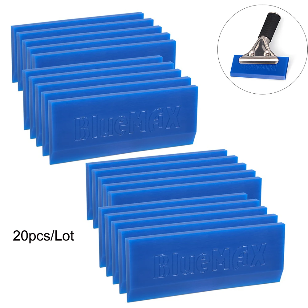 

FOSHIO 20PCS Vinyl Car Wrap Spare BLUEMAX Blade for Handle Rubber Squeegee Window Tint Tool Ice Scraper Water Snow Cleaning Tool
