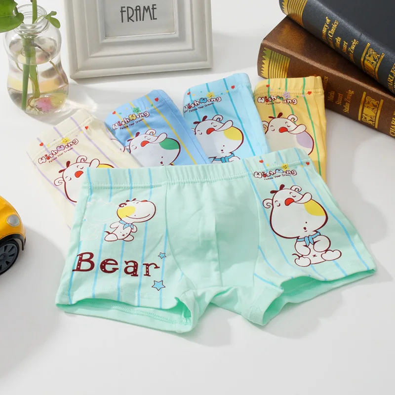 

New 5pcs/lot Cute Boys Boxer Shorts Cotton Boy's Underwear Clothing Good Panties For Teenagers Baby Boy Panties On Briefs Boys