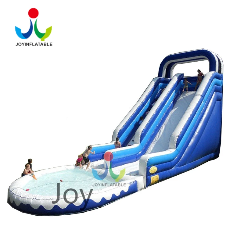 

Backyard playground inflatable kids outdoor slide bouncer with small swimming pool