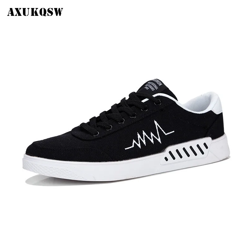 

New 2019 spring and autumn canvas men's sports shoes low to help black casual shoes walking running shoes