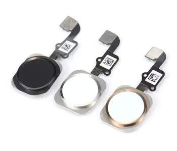 

50pcs/lot, NEW Home Button with Flex Cable for iPhone 6 4.7" / 6plus 5.5" Black/White/Gold Home Flex Assembly Free ship